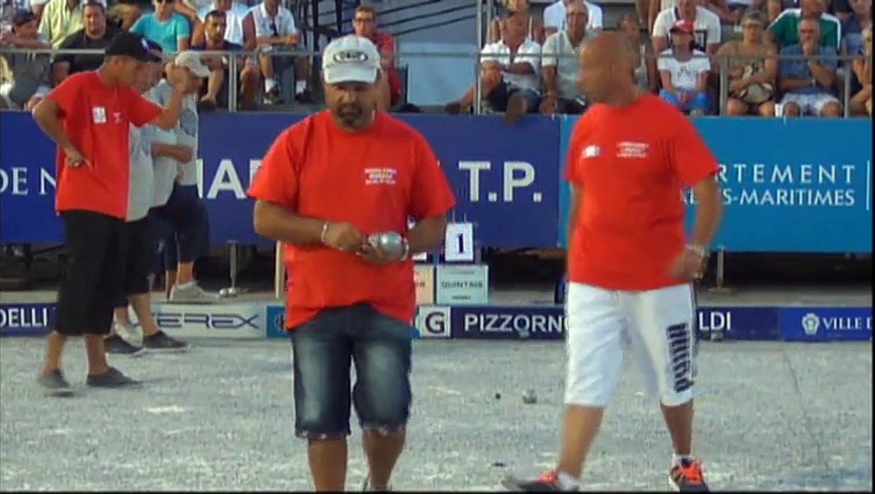 Quart de finale de l'Europétanque Département des Alpes-Maritimes à Nice 2015 : ROCHER vs QUINTAIS