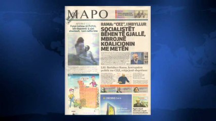 SHTYPI I DITES ME TITUJT KRYESORE TE GAZETAVE SHQIPTARE E ENJTE 1 TETOR 2015 LAJM