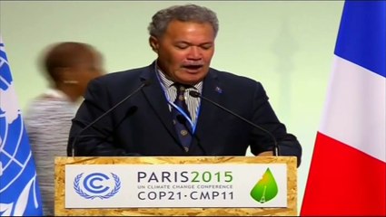 COP21 Leaders' Speeches: Tuvalu's Prime Minister Enele Sosene Sopoaga