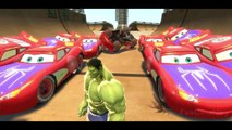Disney Kids Rhymes Pixar Cars Spiderman Lightning McQueen! HULK SMASH PARTY CARS