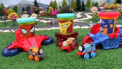 Play Doh Can-Heads Race Thomas and Friends Minis Avengers Hulk Iron Man Spider-Man Capt Am