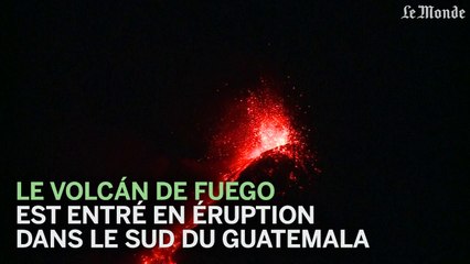 Le Volcán de Fuego en éruption au Guatemala
