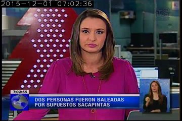Dos personas fueron baleadas por supuestos sacapintas