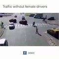 Un trafic routier sans femmes au volant..