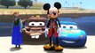 Mickey Mouse meets Frozen Anna Princess of Arendelle & they have Fun with Mcqueen DINOCO & TOW MATER