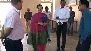 Narmada Collector visits Vote Counting Center