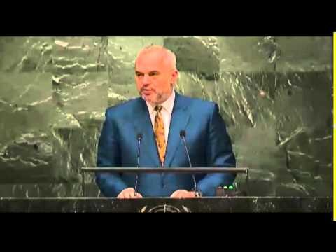 KRYEMINISTRI RAMA FLET NE ASAMBLENE E OKB DHE BEN THIRRJE PER NJOHJEN E KOSOVES LAJM