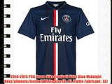 2014-2015 PSG Home Nike Football Shirt Blue Midnight Navy/pimento/football White Size:FR :