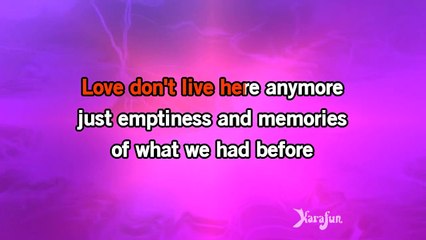 Karaoke Love Dont Live Here Anymore - Madonna *