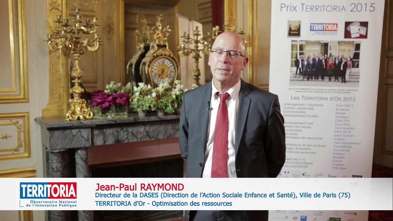 TERRITORIA 2015 : Jean-Paul RAYMOND, Directeur de la DASES de Paris (75) -  Vidéo Dailymotion