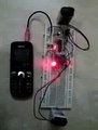 Controlling of leds by cell-phone