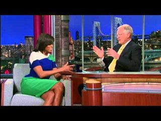 MICHELLE TE LETTERMAN ZONJA E PARE E AMERIKES ARGETOHET E FTUAR NE TELEVIZION LAJM