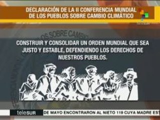 COP21: Evo Morales presentó las propuestas acordadas por los pueblos