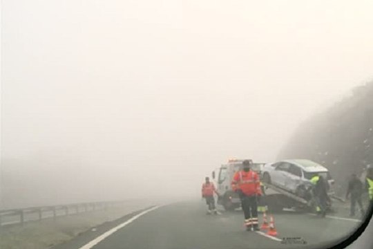 Accidente en Zigoitia (Álava) con tres heridos leves