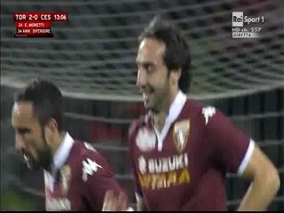 Emiliano Moretti Goal - Coppa Italia - Torino 2-0 Cesena - 01-12-2015