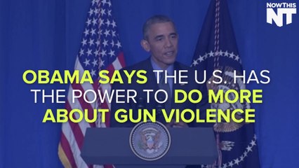Obama Says U.S. Has The Power To End Gun Violence