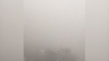 Social video shows thick smog covering China