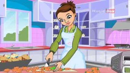 Mummy Cooks English Nursery Rhymes Cartoon/Animated Rhymes For Kids