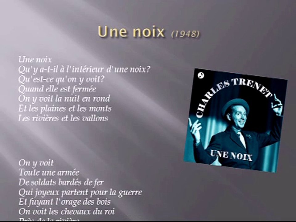 Charles TRENET_Une noix