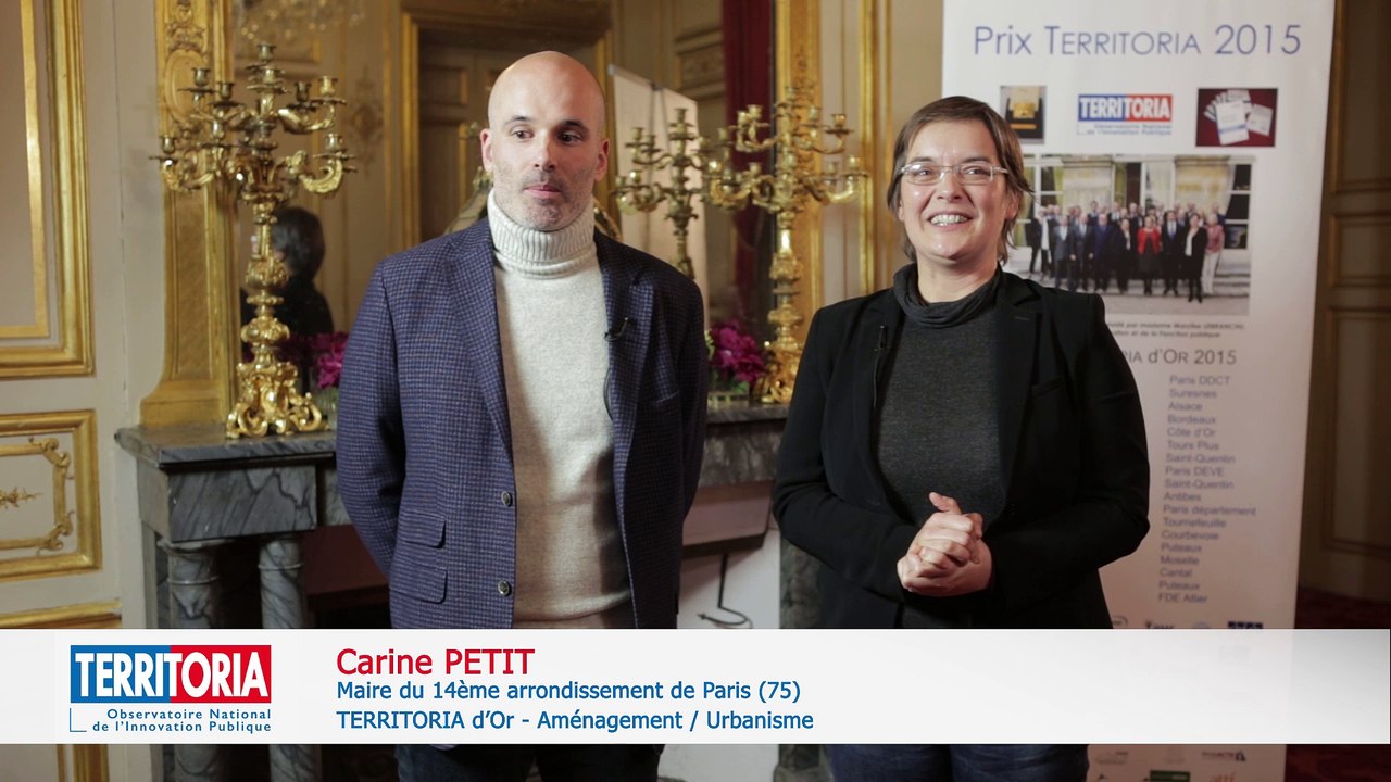TERRITORIA 2015 : Carine PETIT, Maire du 14ème arrondissement et Romain R'BIBO, Chef de projet EDL, Ville de Paris (75)