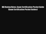 MA Review Notes: Exam Certification Pocket Guide (Exam Certification Pocket Guides) Download
