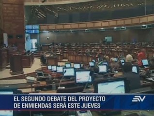 Segundo debate de las enmiendas será este jueves