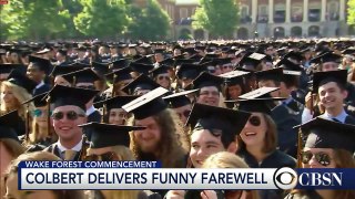 Stephen Colbert gives a funny farewell to Wake Forest University class of 2015