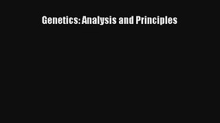 Read Genetics: Analysis and Principles# Ebook Free