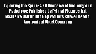 Exploring the Spine: A 3D Overview of Anatomy and Pathology: Published by Primal Pictures Ltd.