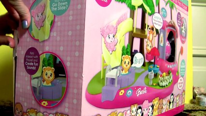 Barbie Love n Care Surprise Pets Park Playset Talking Barbie Doll with Slide Pool Swing K