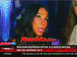 Palabras de nuestra Miss RD en su despedida