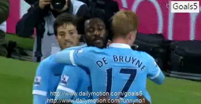Wilfried Bony Goal Manchester City 1 - 0 Hull Capital One Cup 1-12-2015