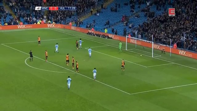 Wilfried Bony Goal Manchester City 1 - 0 Hull City 01/12/2015 - Capital One Cup