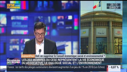 Doit-on supprimer le Conseil économique social et environnemental ? - 01/12