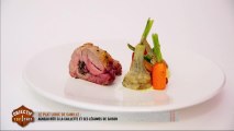 Le plat libre de Camille : agneau rôti à la caillette et ses légumes de saison