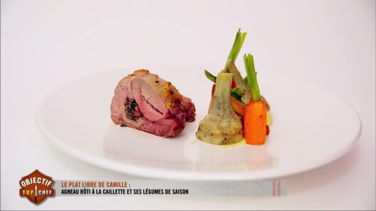 Le plat libre de Camille : agneau rôti à la caillette et ses légumes de saison