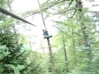 tirolienne à 20m embarqué