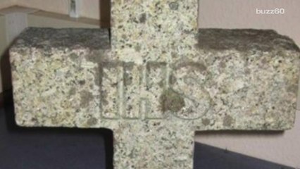 Man uses burial stone to break into store and steal $45,000 of jewelry