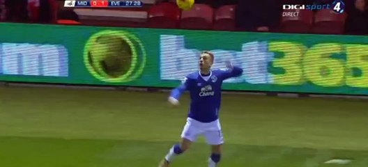 Middlesbrough 0-2 Everton - Romelu Lukaku Super Goal