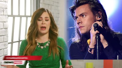 Harry Styles Kicks Zayn Malik Cardboard Cutout Off Stage!