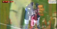 Luiz Adriano Goal AC Milan 1 - 0 Crotone Coppa Italia 1-12-2015