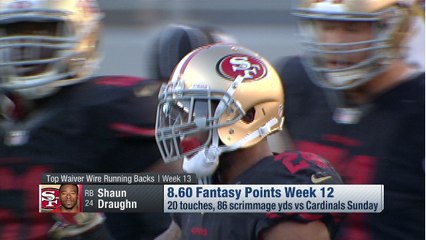 'NFL Fantasy Live': Top Week 13 waiver wire running backs