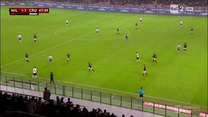 Ante Budimir Goal - AC Milan 1 - 1 Crotone - 01_12_2015