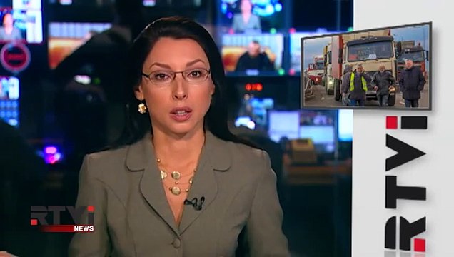 Российские дальнобойщики показали буквально , что значит для них Платон.