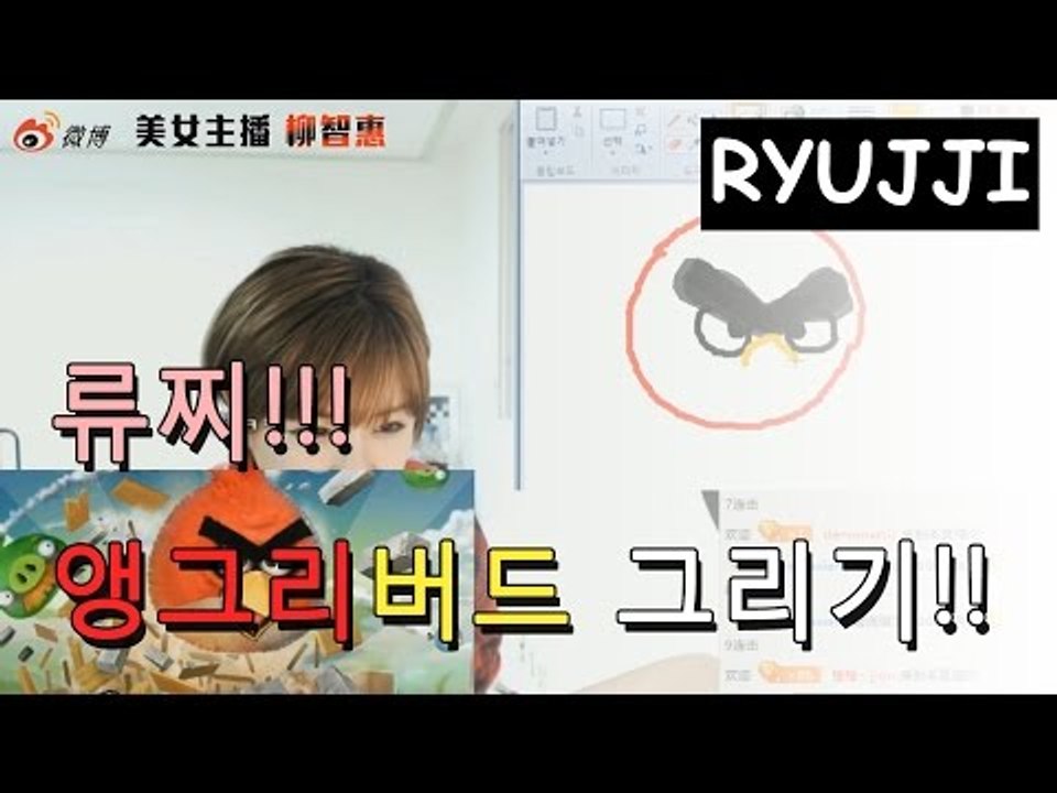 류지혜 RYU JJI / 그림판으로 앵그리버드 그리기