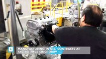 Manufacturing in U.S. Contracts at Fastest Pace Since 2009