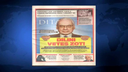 SHTYPI I DITES ME TITUJT KRYESORE TE GAZETAVE SHQIPTARE E MERKURE 14 TETOR 2015 LAJM