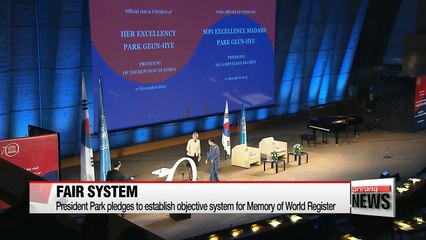 President Park makes bid to establish fair and objective system for Memory of World