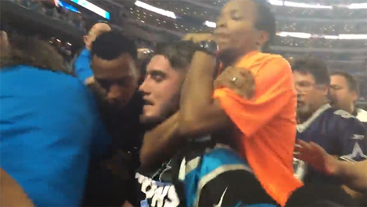 NFL Carolina Panthers Fan Gets Viciously Choked Out In The Stands 2 Angles  - video Dailymotion