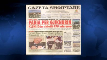 SHTYPI I DITES ME TITUJT KRYESORE TE GAZETAVE SHQIPTARE E ENJTE 15 TETOR 2015 LAJM